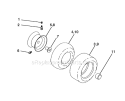 Page I Diagram and Parts List for HDK19H42 96016000400 Ryobi Lawn Tractor