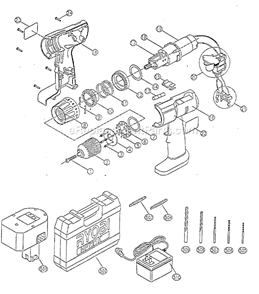 Part Location Diagram of 4800033 Ryobi Housing Hp721k