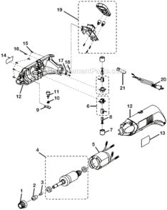Page A Diagram and Parts List for HT230  Ryobi Multi-Tool