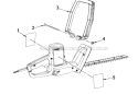 Page B Diagram and Parts List for HT614  Ryobi Hedge Trimmer