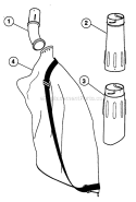 Page B Diagram and Parts List for 180 IDC  205107837 Ryobi Leaf Blower / Vacuum