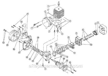Page A Diagram and Parts List for IDC 009120701 Ryobi Leaf Blower / Vacuum