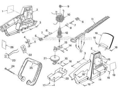 Part Location Diagram of 791-180428 Ryobi Blade Assembly
