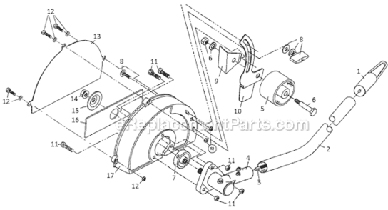 Part Location Diagram of 791-684067 Ryobi Gear Box Assembly
