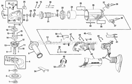 Part Location Diagram of 130292001 Ryobi Battery Pack - 18V, Li-ion