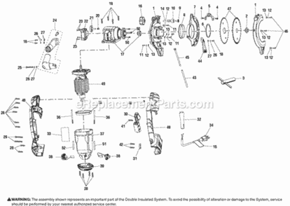 Page A Diagram and Parts List for NT1DB  Ryobi Jig Saw