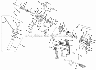 Page A Diagram and Parts List for NT1HD  Ryobi Electric Drill