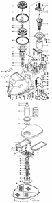 Page A Diagram and Parts List for OSS500  Ryobi Sander Polisher