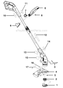 Part Location Diagram of 523409001 Homelite FRONT HANDLE