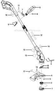 Part Location Diagram of 680196006 Homelite Nut hex m6