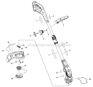 Part Location Diagram of 941528003 Homelite AUTO LINE FEED LABEL
