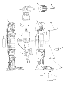 Page A Diagram and Parts List for P241  Ryobi Cordless Drill