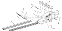 Page A Diagram and Parts List for P2603  Ryobi Hedge Trimmer