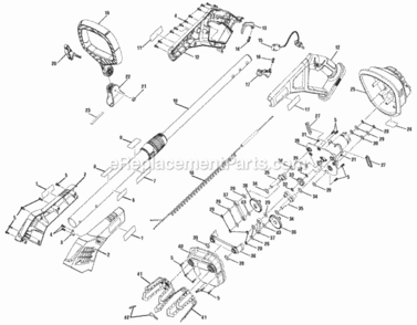 Page A Diagram and Parts List for P2700  Ryobi Tiller