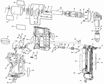 Page A Diagram and Parts List for P360  Ryobi Nailer