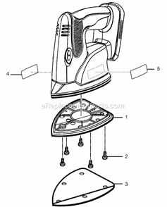 Page A Diagram and Parts List for P400  Ryobi Sander Polisher