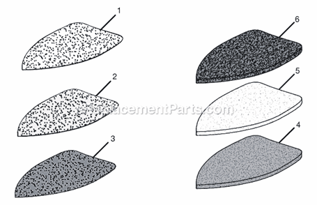 Part Location Diagram of 19001001024 Ryobi 120 GRIT SANDPAPER FROM HELI