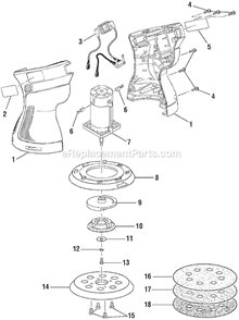 Part Location Diagram of 019284001002 Ryobi Pad