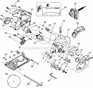 Part Location Diagram of 6797329 Ryobi Blade - D150 X 1.5mm
