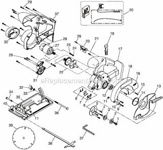 Part Location Diagram of 270017041 Ryobi Switch Assembly
