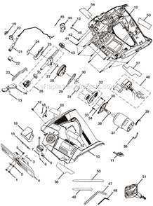 Page A Diagram and Parts List for P521  Ryobi Jig Saw
