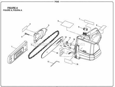 Part Location Diagram of 988000082 Ryobi Operators Manual