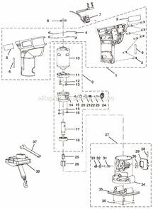 Part Location Diagram of 690043002 Ryobi Collet Nut M14x1