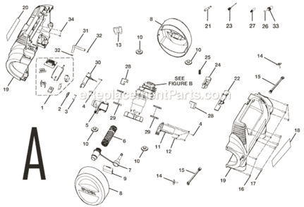 Part Location Diagram of 6620311 Ryobi Screw M3 X 20