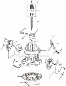 Part Location Diagram of 200234020 Ryobi Assembly Subbase