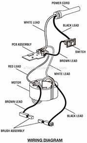Page C Diagram and Parts List for R163K  Ryobi Router