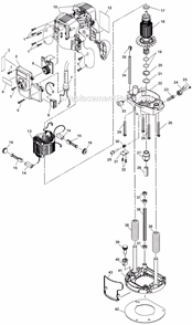 Page A Diagram and Parts List for RE180PL  Ryobi Router