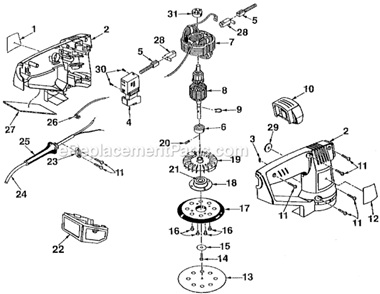Part Location Diagram of 968303018 Ryobi Switch W/pkg-rp Rs115 Jso45