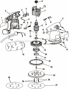 Part Location Diagram of 975239001 Ryobi Brake Rs240