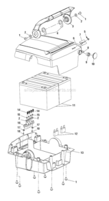 Page C Diagram and Parts List for RT14110A  Ryobi Lawn Mower