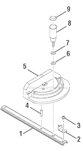 Part Location Diagram of 089037007086 Ryobi Miter Gauge