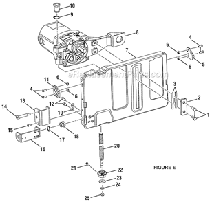 Page E Diagram and Parts List for RTS20  Ryobi Table Saw
