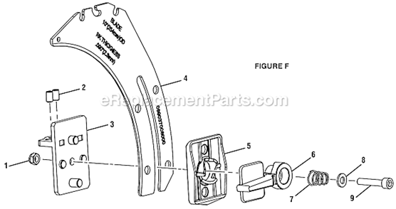 Page F Diagram and Parts List for RTS20  Ryobi Table Saw