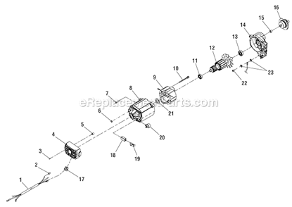 Page E Diagram and Parts List for RTS21  Ryobi Table Saw