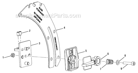 Page F Diagram and Parts List for RTS30  Ryobi Table Saw