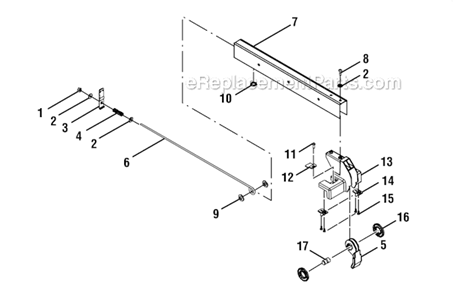 Page F Diagram and Parts List for RTS31  Ryobi Table Saw