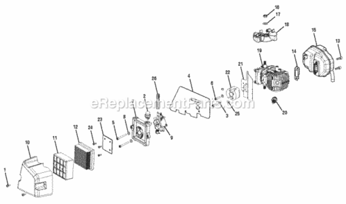 Page C Diagram and Parts List for RY08420A  Ryobi Leaf Blower / Vacuum