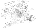 Page A Diagram and Parts List for RY10521  Ryobi Chainsaw