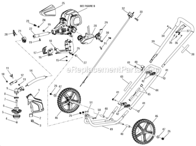 Part Location Diagram of 309021002 Ryobi Lower Boom Assembly