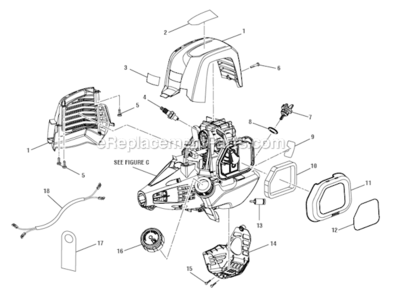 Page B Diagram and Parts List for RY13016  Ryobi Trimmer