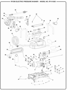 Part Location Diagram of 940698033 Homelite ON/OFF LABEL
