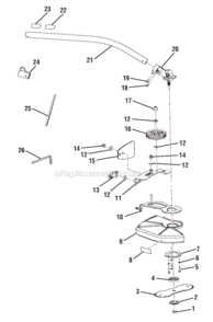 Part Location Diagram of 099078001028 Homelite Push Nut