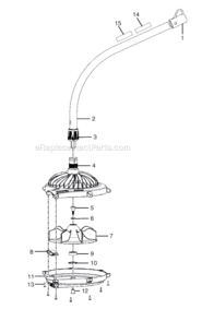 Page A Diagram and Parts List for RY15519  Ryobi Leaf Blower / Vacuum