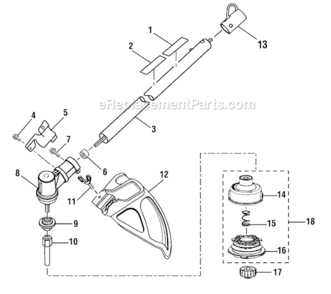 Part Location Diagram of 309562007 Homelite String Head Assembly