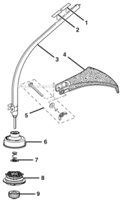 Page A Diagram and Parts List for RY15525  Ryobi Trimmer