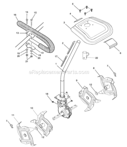Part Location Diagram of 308693003 Homelite Tine C Assembly